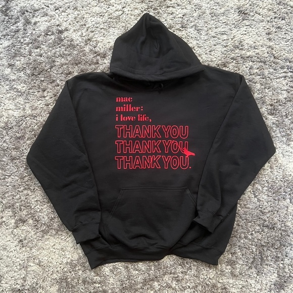 Mac Miller I Love Life Black Hoodie Size: X-Large - Picture 1 of 1